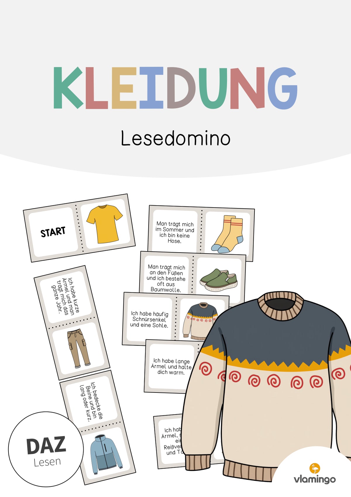 de deutsch kleidung lesedomino 001