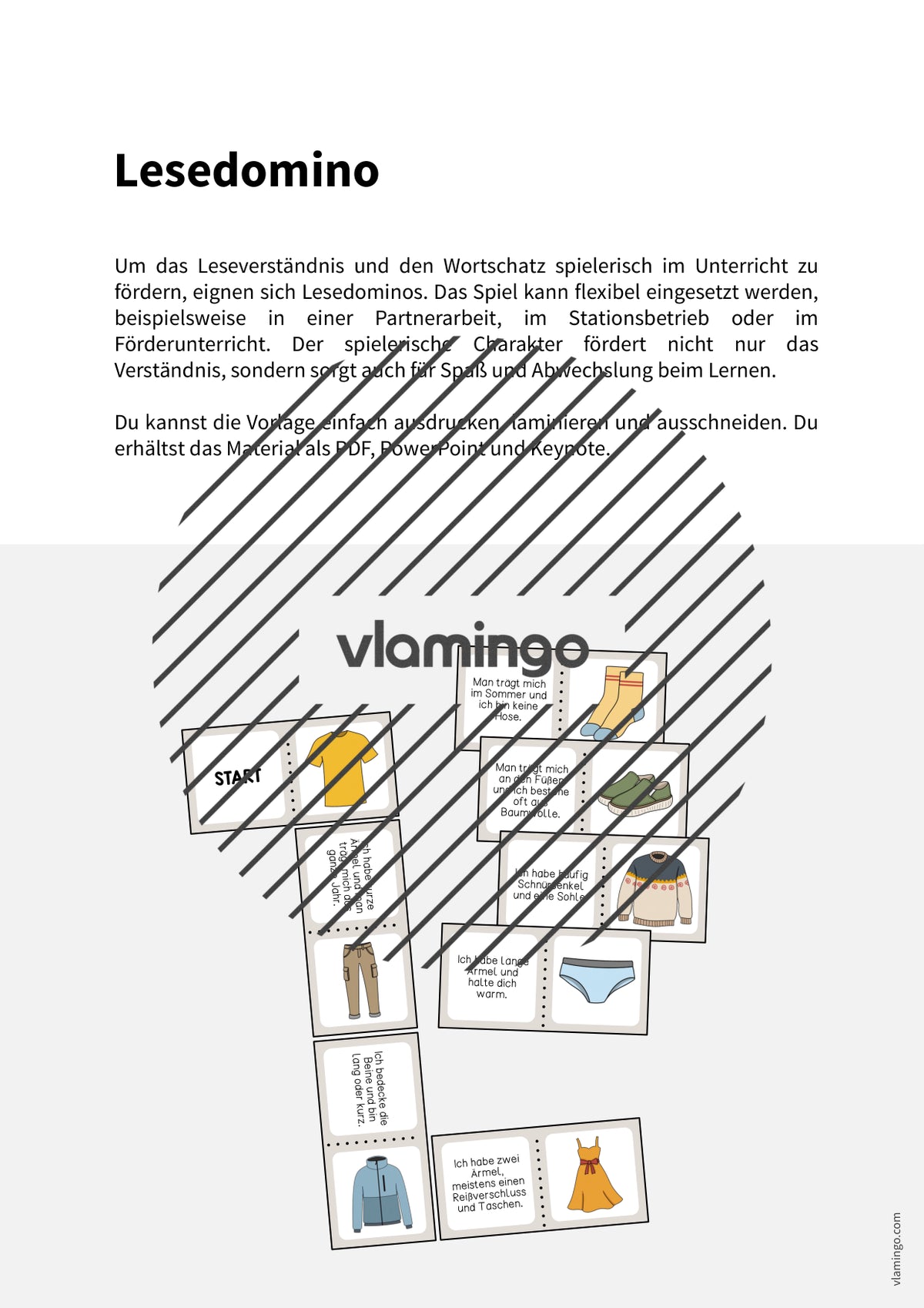 de deutsch kleidung lesedomino 002