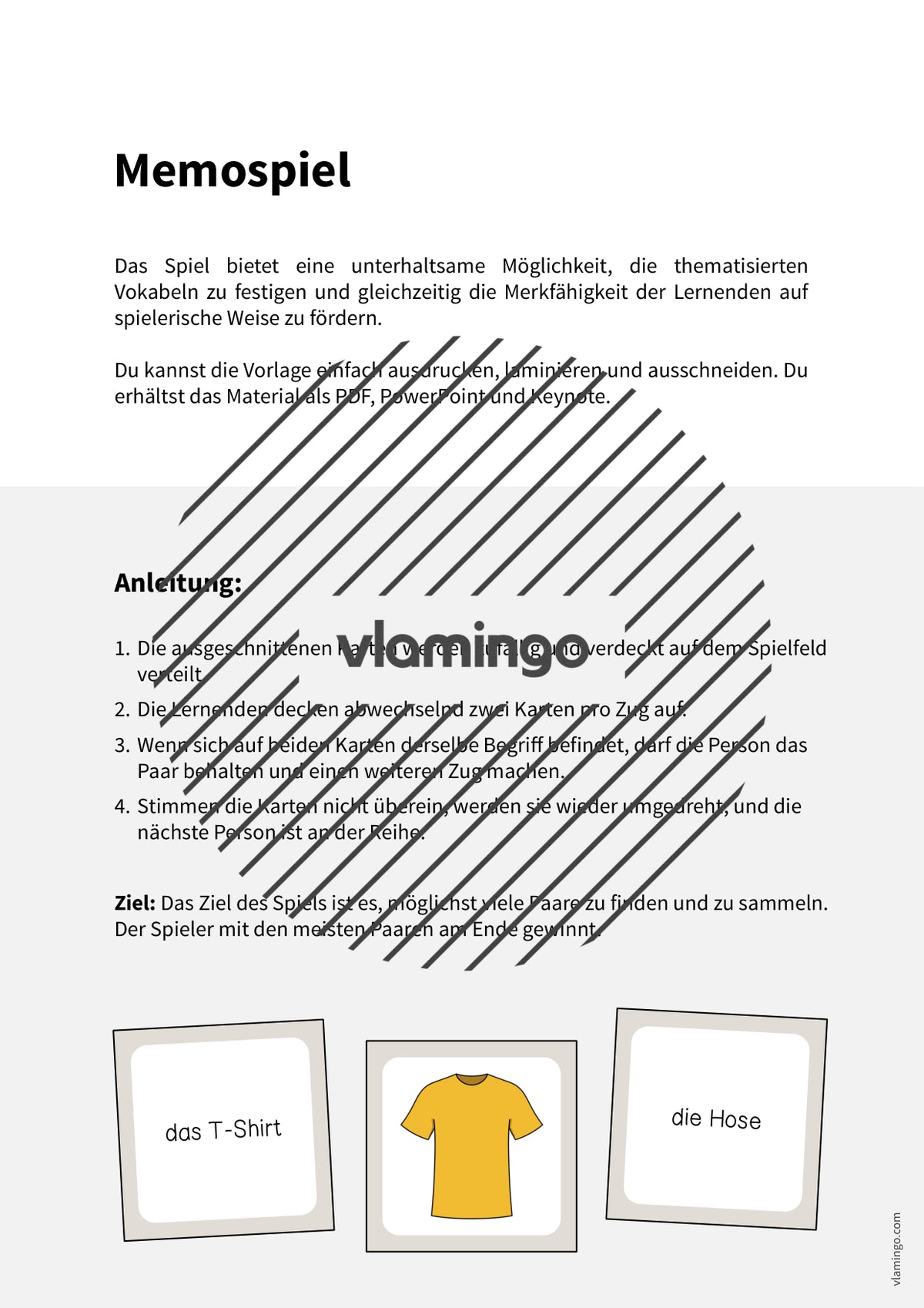 de deutsch kleidung memospiel 002