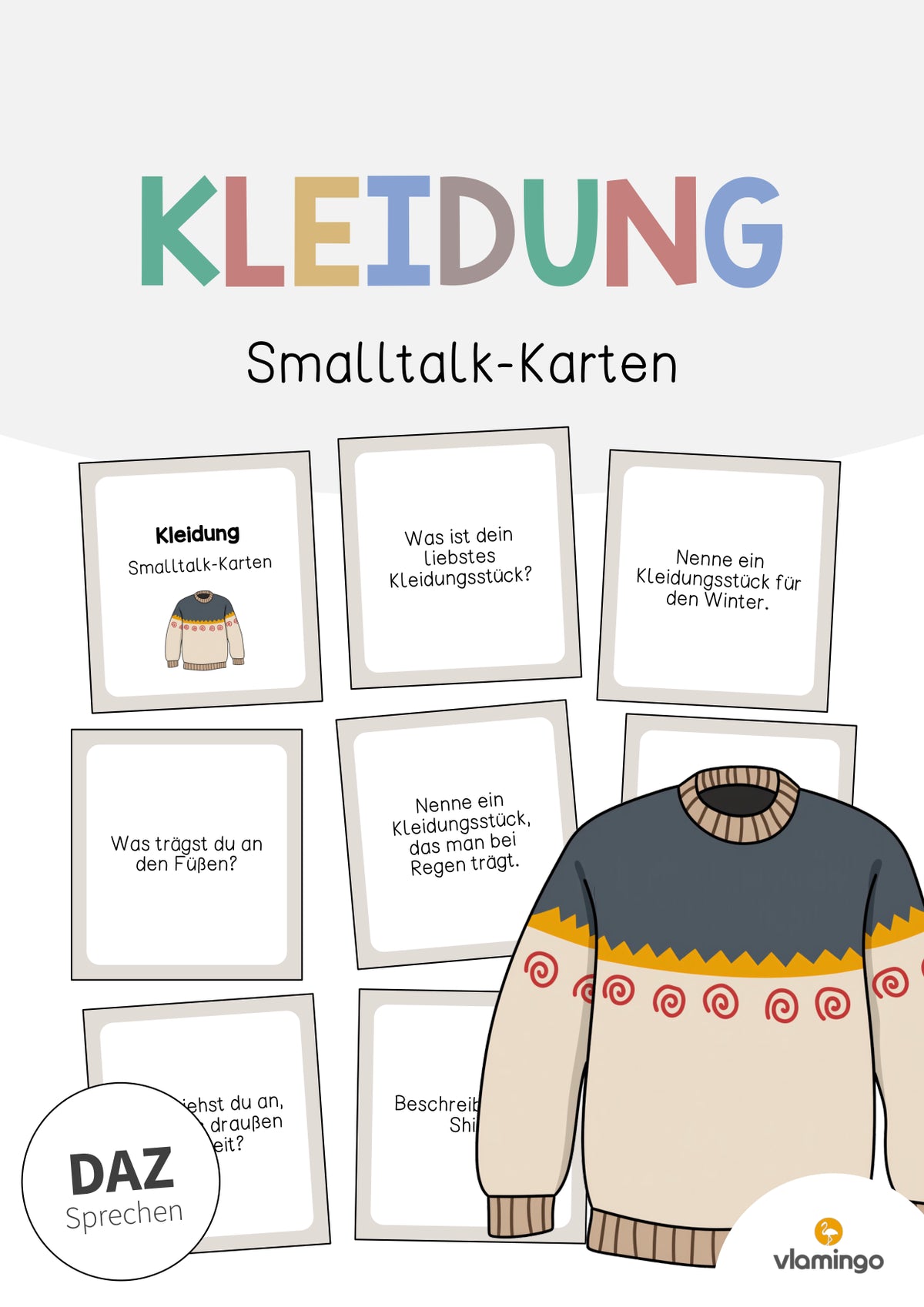de deutsch kleidung smalltalkkarten 001