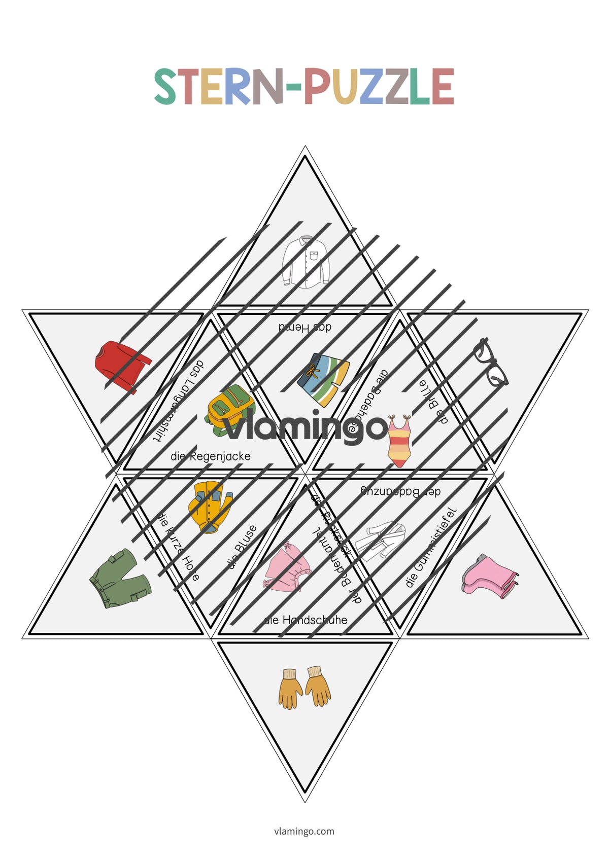 de deutsch kleidung sternpuzzle 011