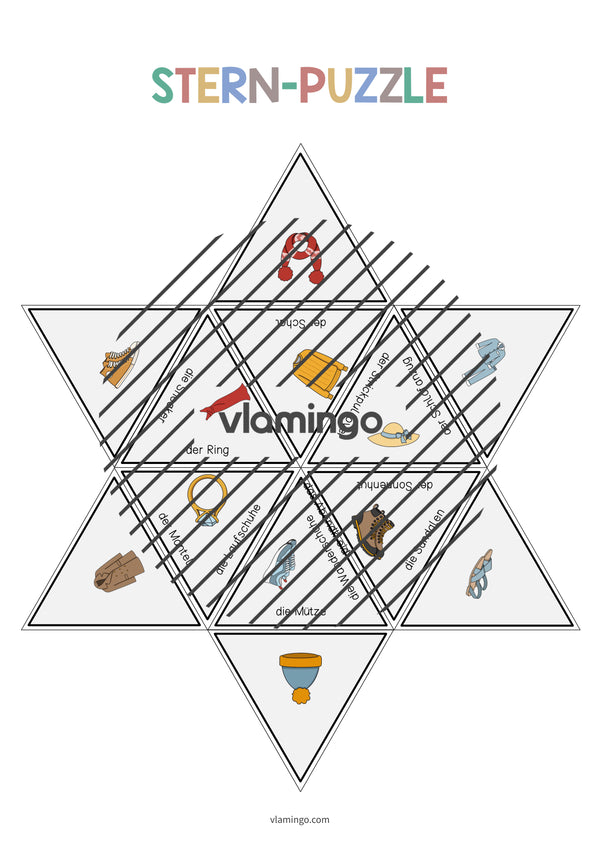 de deutsch kleidung sternpuzzle 012