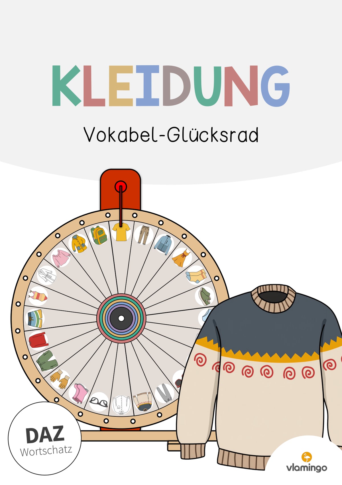 de deutsch kleidung vokabelglucksrad 001