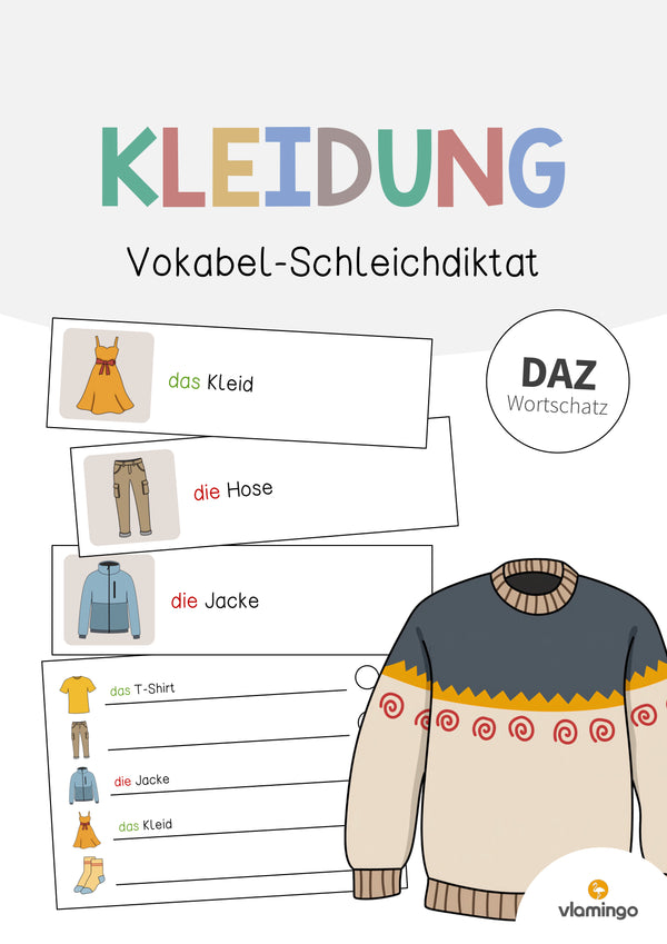 de deutsch kleidung vokabelschleichdiktat 001