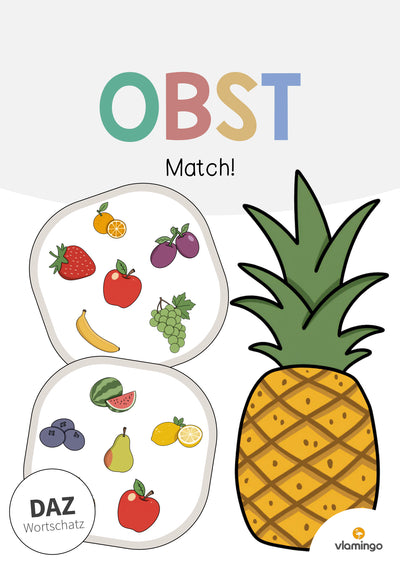 Obst: Match! (Spiel für den DaZ-, DaF- und Deutschunterricht)