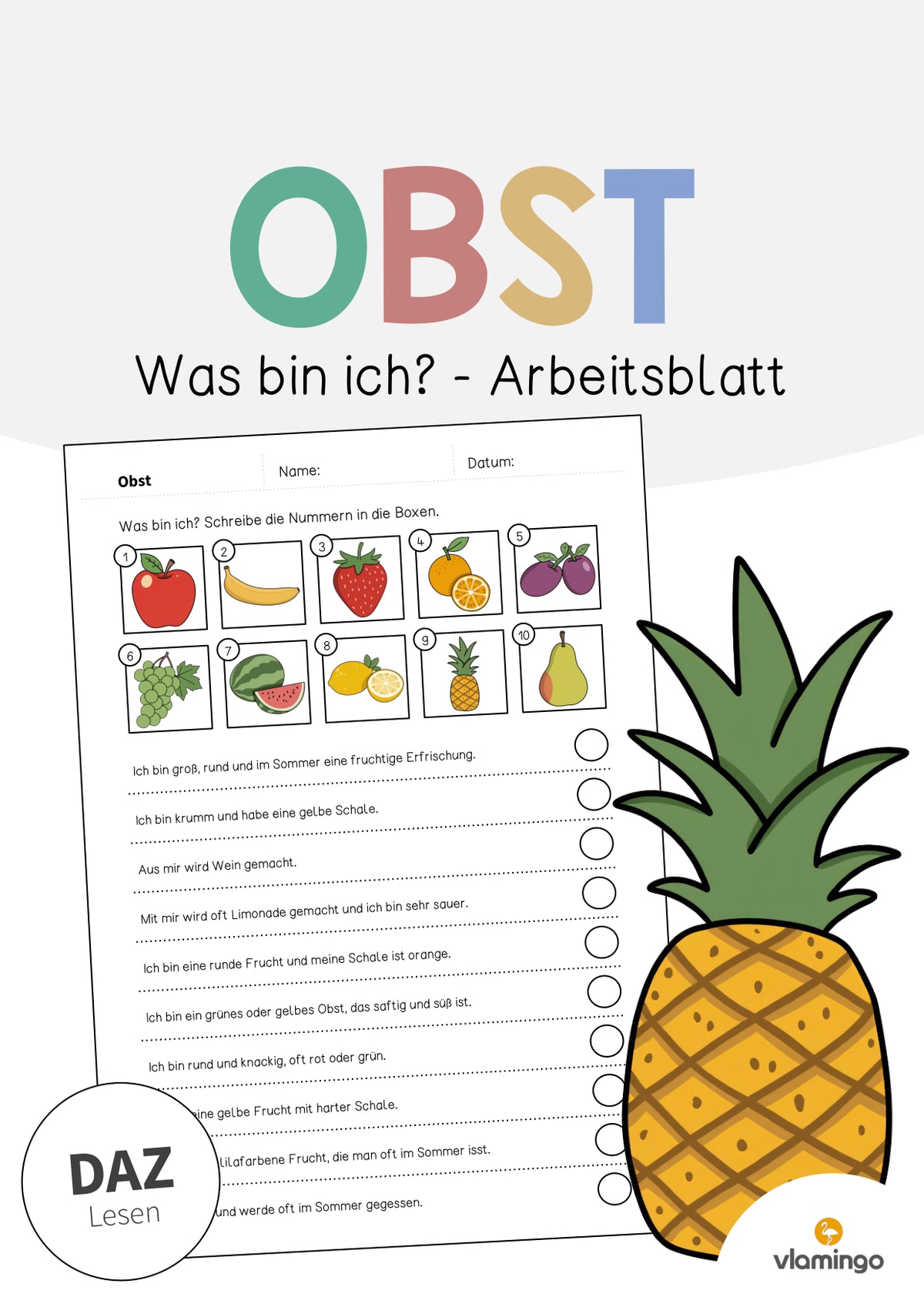 de deutsch obst was bin ich arbeitsblatt 001