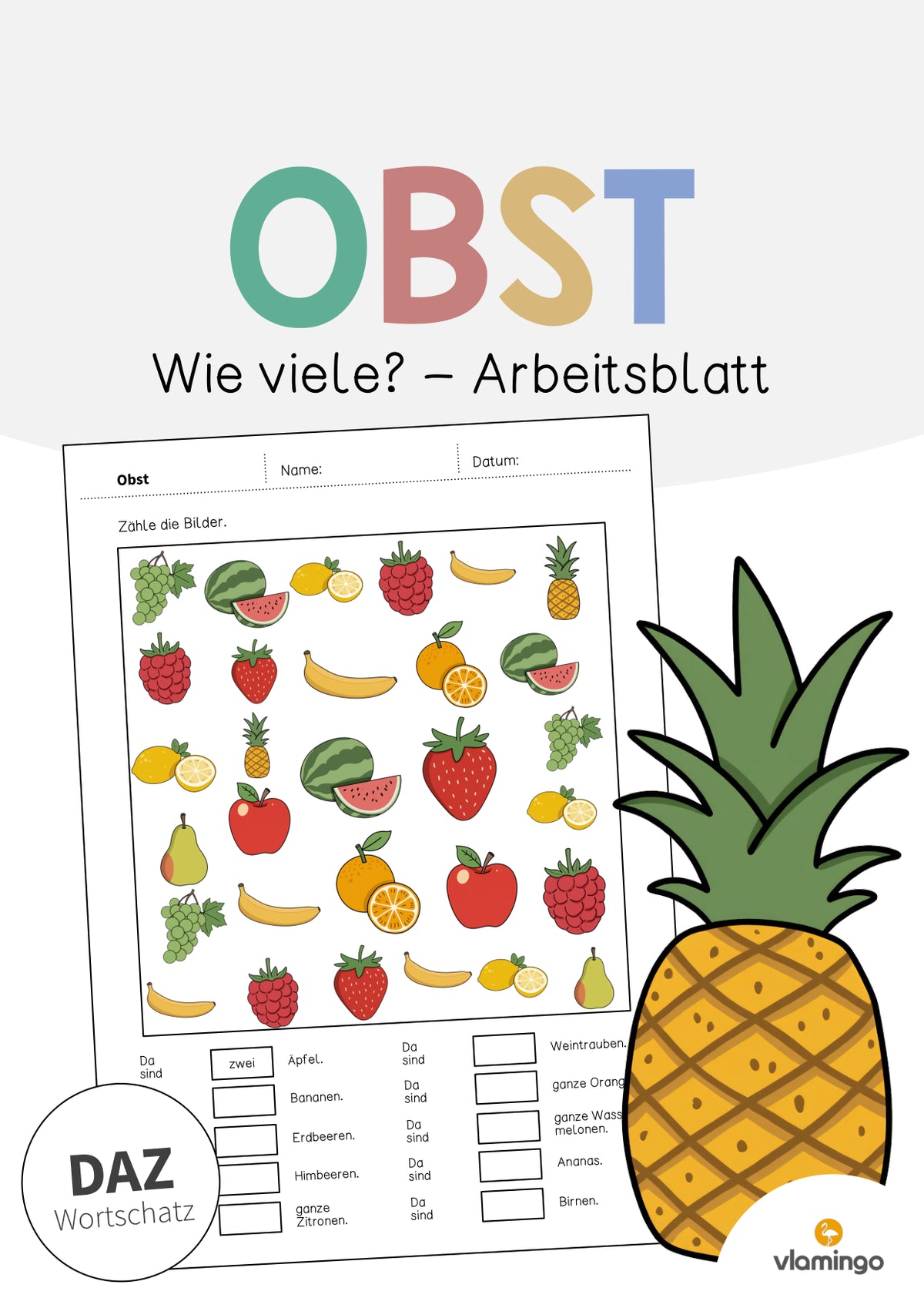 de deutsch obst wie viele arbeitsblatt 001