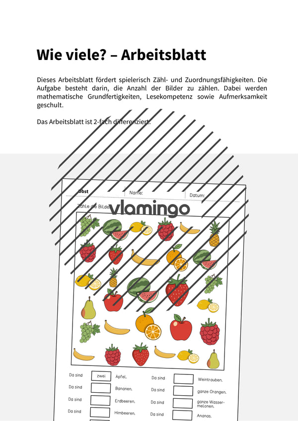 de deutsch obst wie viele arbeitsblatt 002