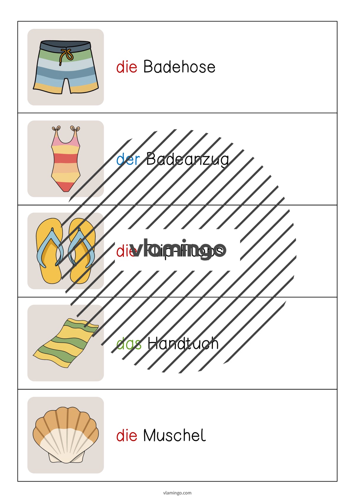 de deutsch strand vokabelschleichdiktat 003