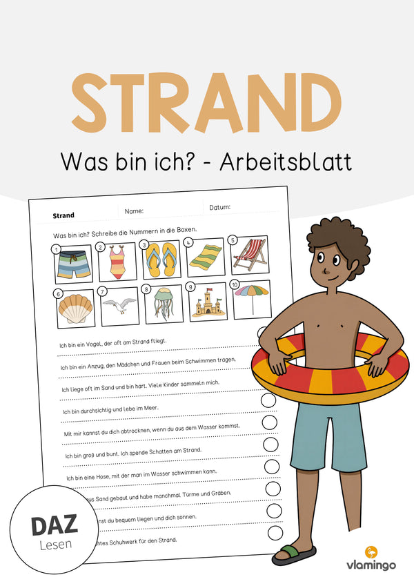 de deutsch strand was bin ich arbeitsblatt 001