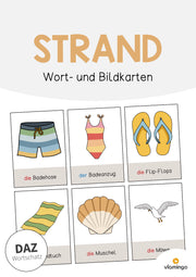 de deutsch strand wort und bildkarten 001