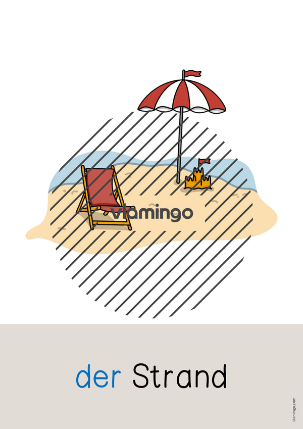 de deutsch strand wort und bildkarten 042
