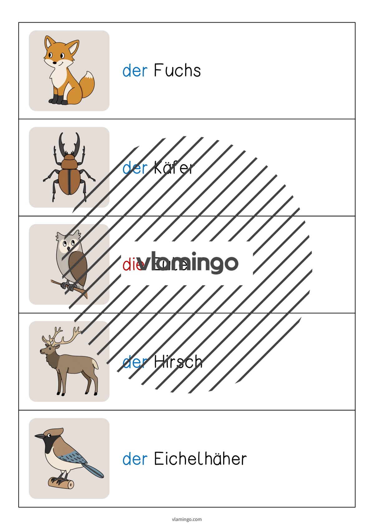 de deutsch wald vokabelschleichdiktat 005