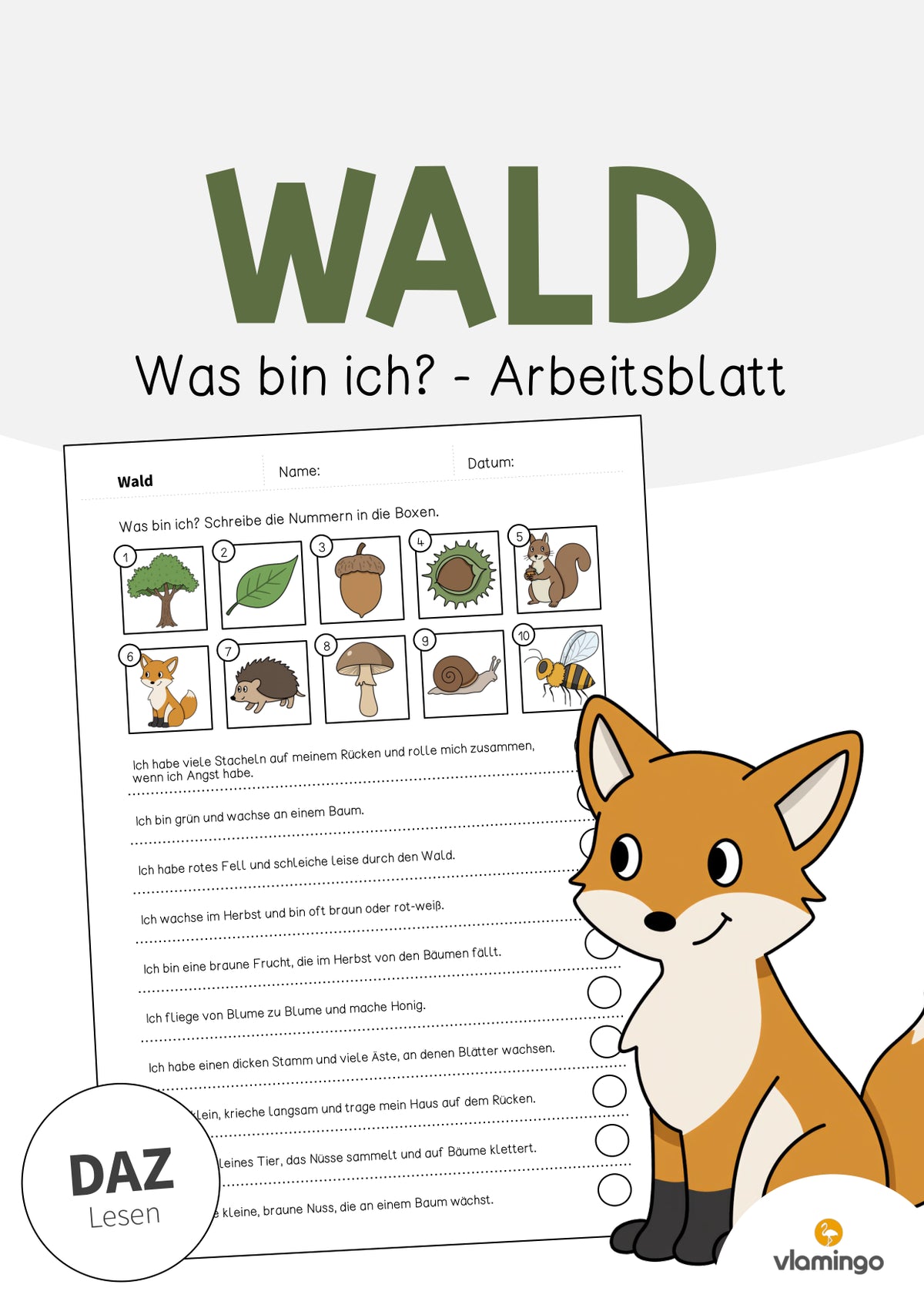 de deutsch wald was bin ich arbeitsblatt 001