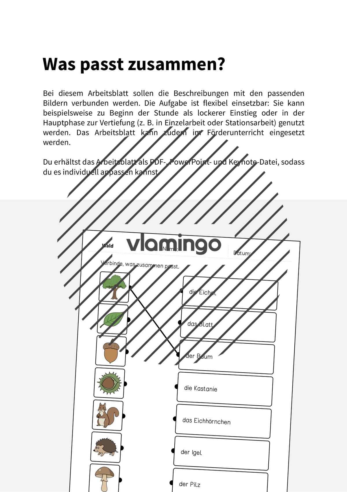 de deutsch wald was passt zusammen 2 002