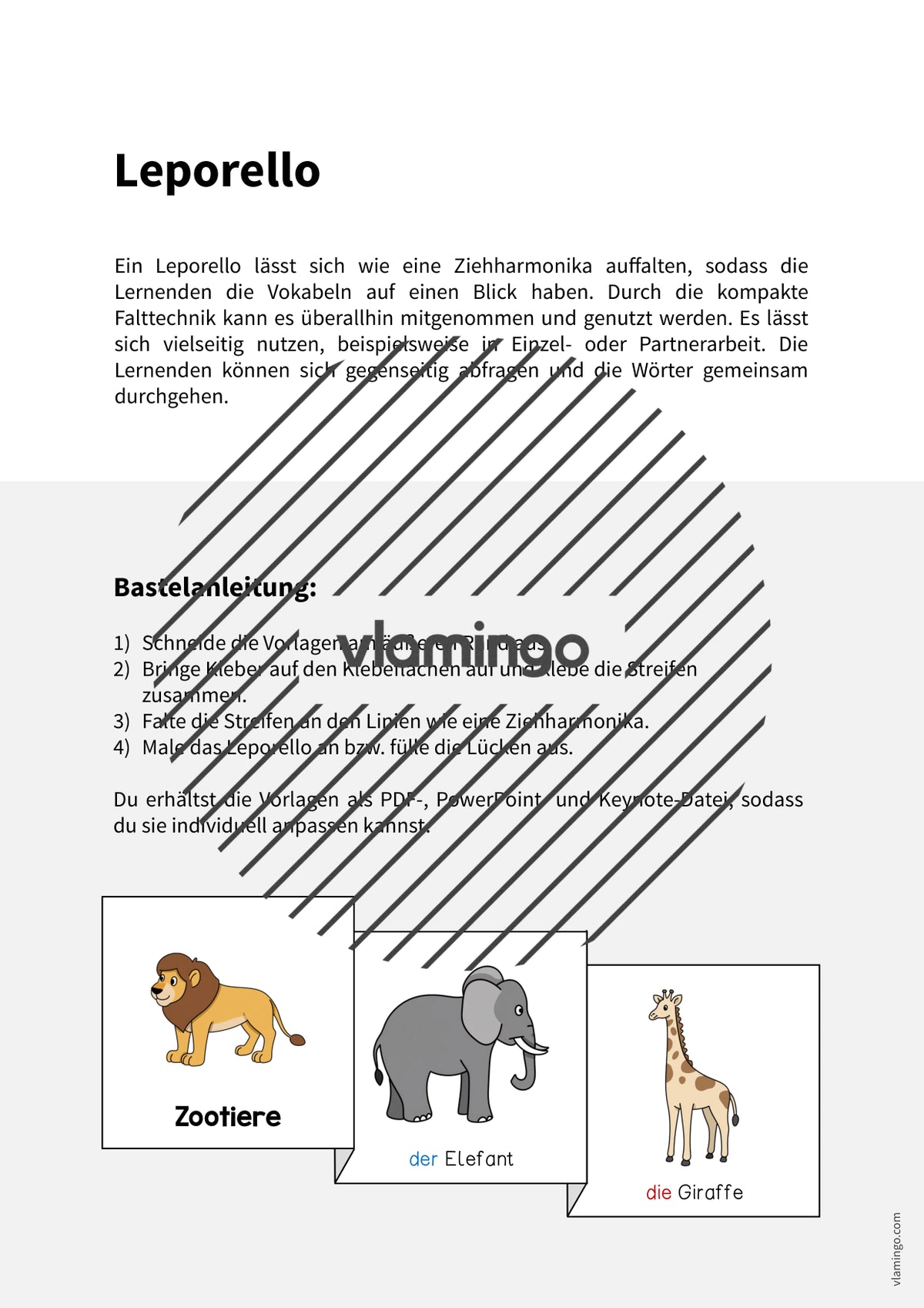 de deutsch zootiere leporello 002