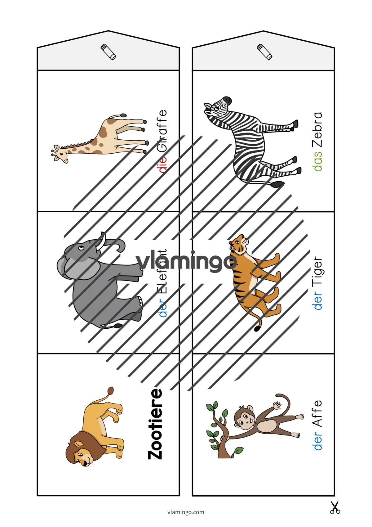 de deutsch zootiere leporello 004