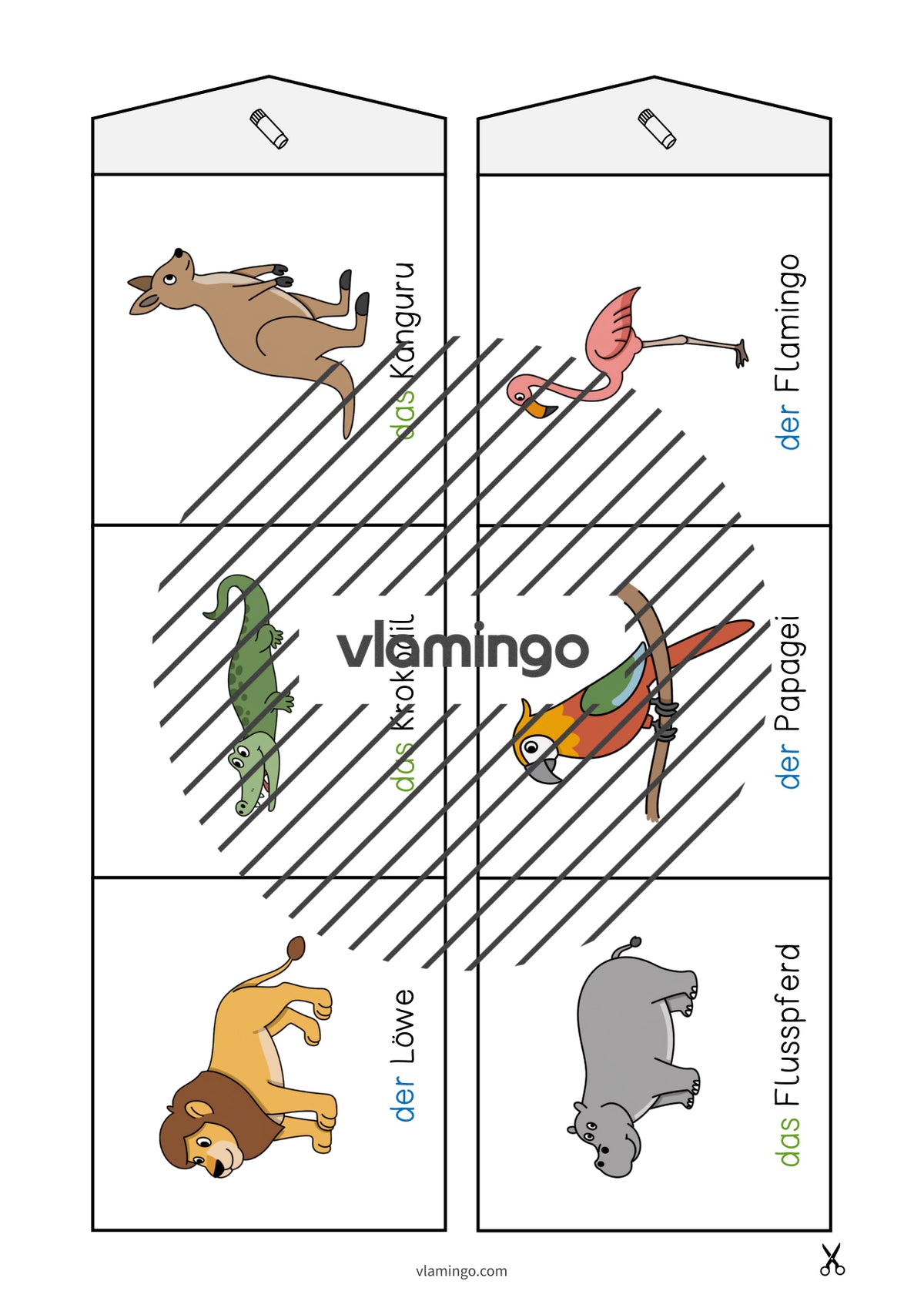 de deutsch zootiere leporello 006