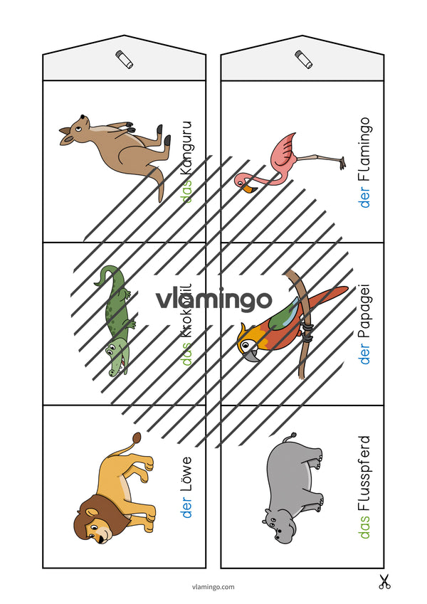 de deutsch zootiere leporello 006