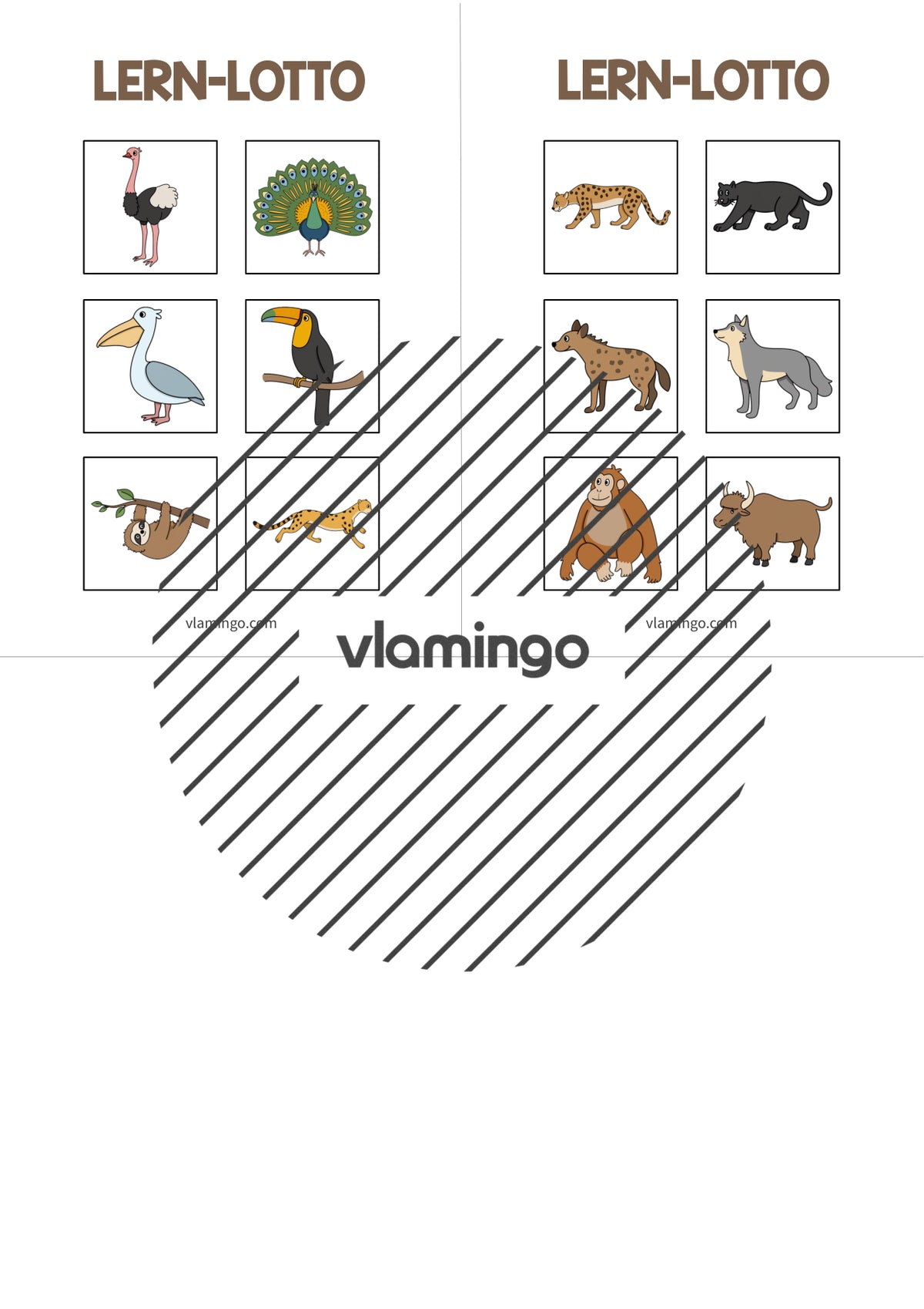 de deutsch zootiere lernlotto 005