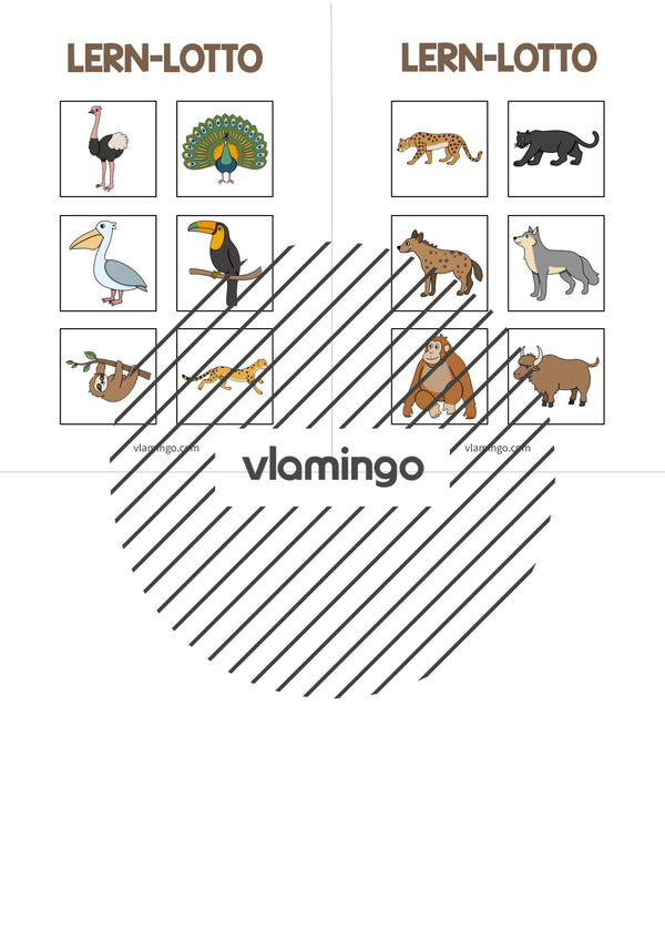 de deutsch zootiere lernlotto 005