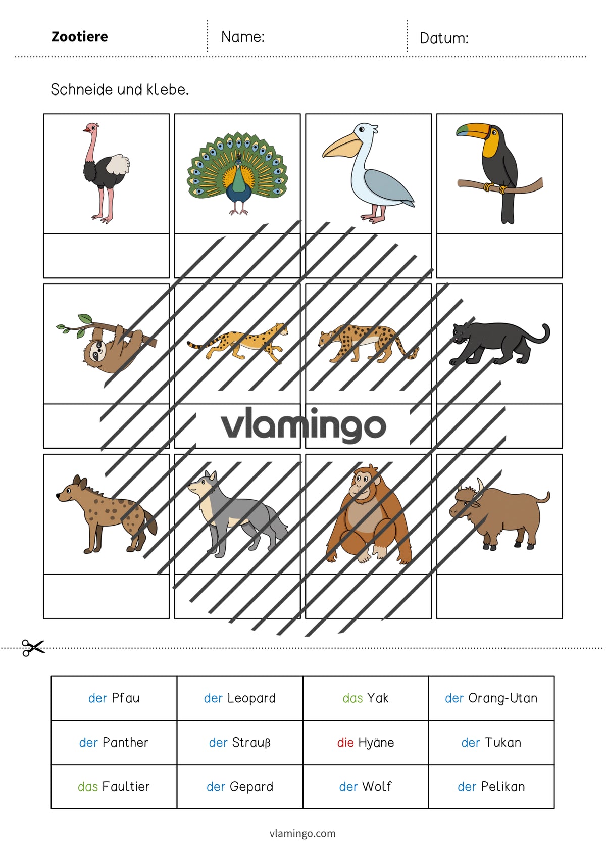 de deutsch zootiere schneiden und kleben 005