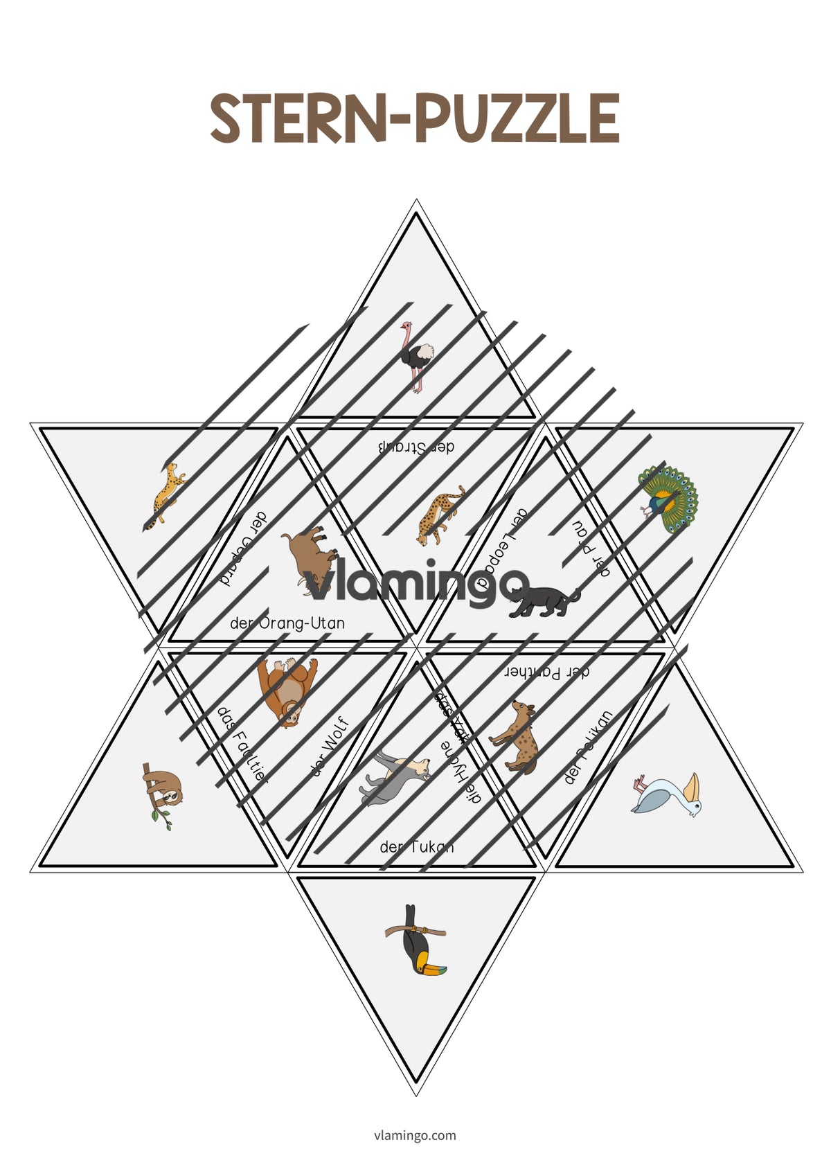 de deutsch zootiere sternpuzzle 012