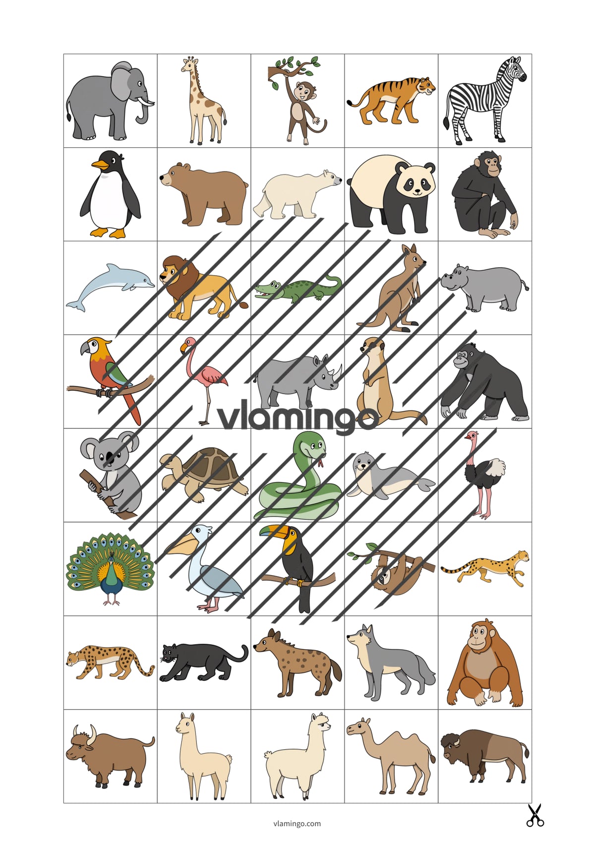 de deutsch zootiere vokabelglucksrad 017