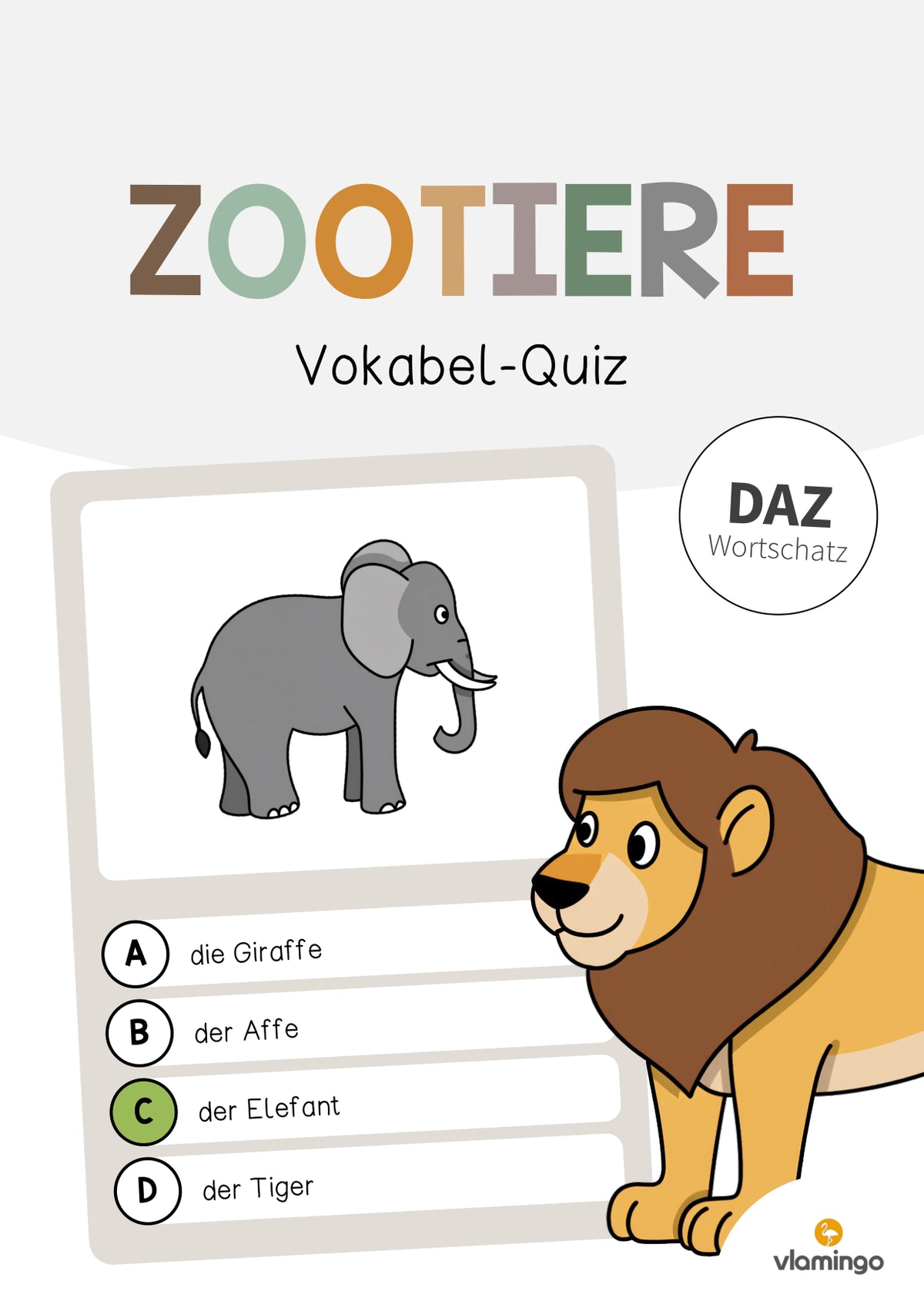 de deutsch zootiere vokabelquiz 001
