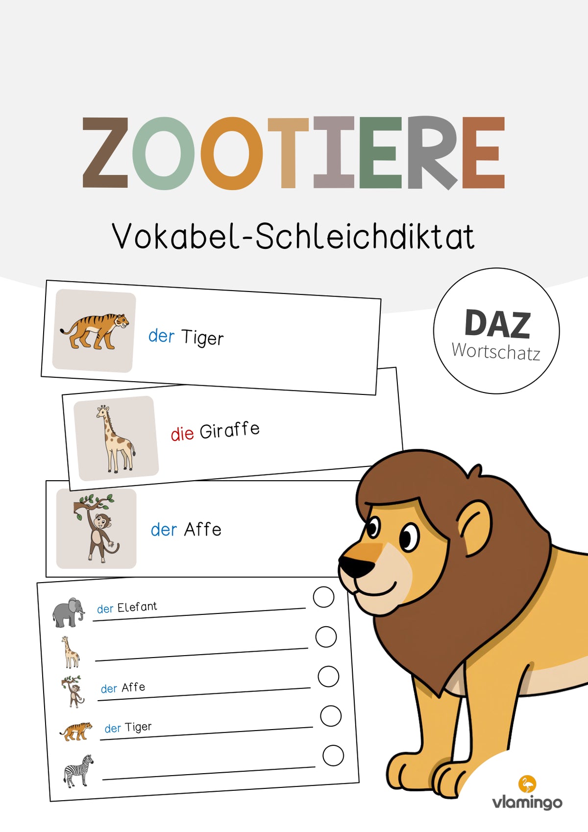 de deutsch zootiere vokabelschleichdiktat 001