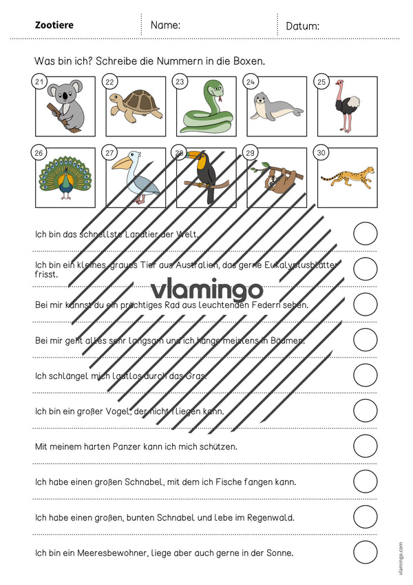 de deutsch zootiere was bin ich arbeitsblatt 005