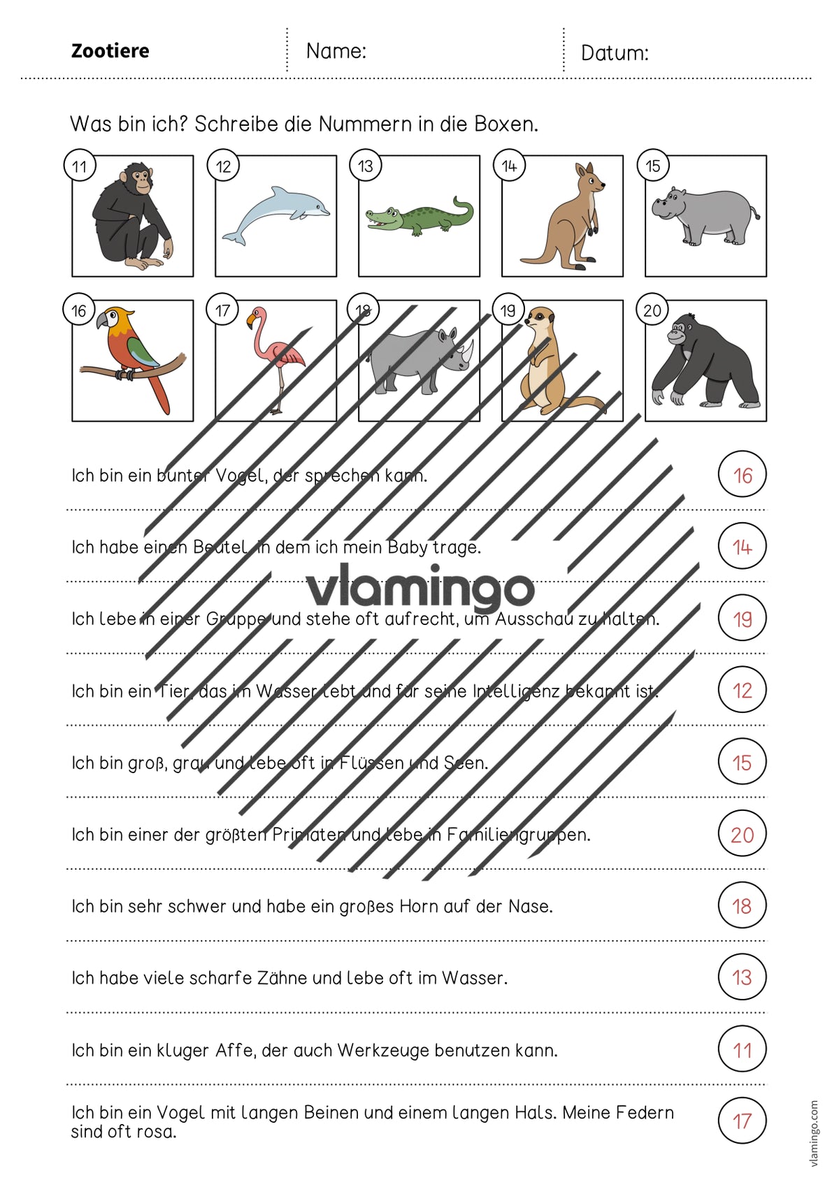 de deutsch zootiere was bin ich arbeitsblatt 008