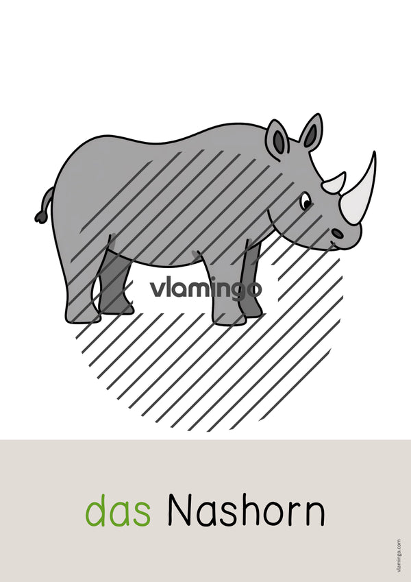 de deutsch zootiere wort und bildkarten 020