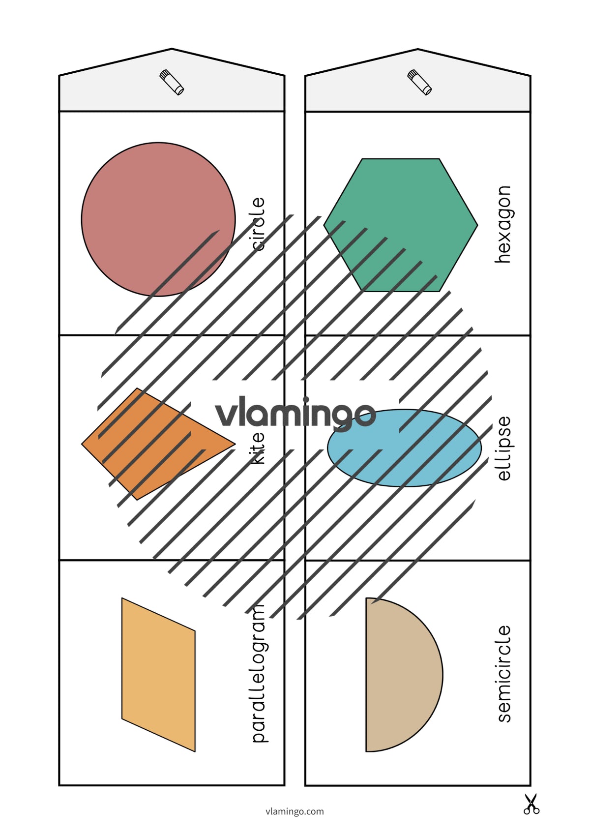de englisch 2d shapes accordion fold 005