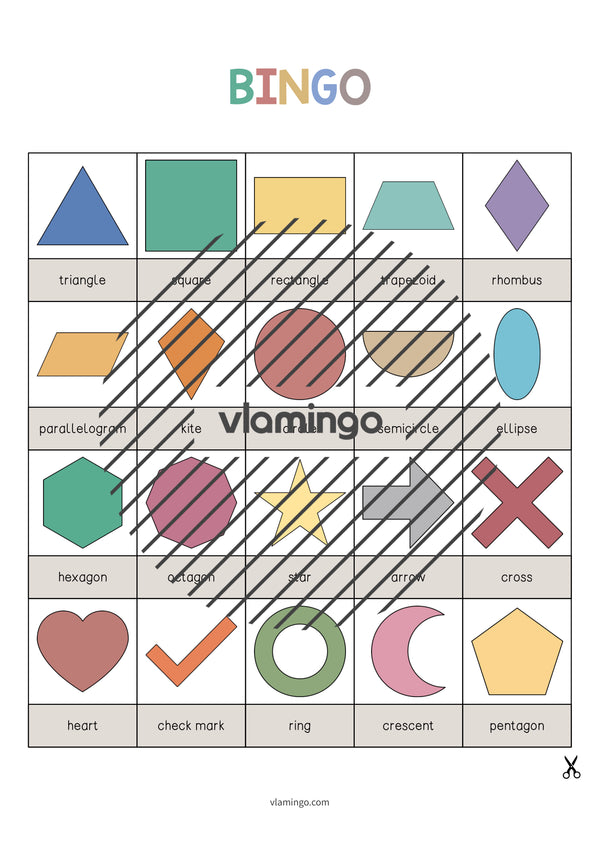 de englisch 2d shapes bingo 003
