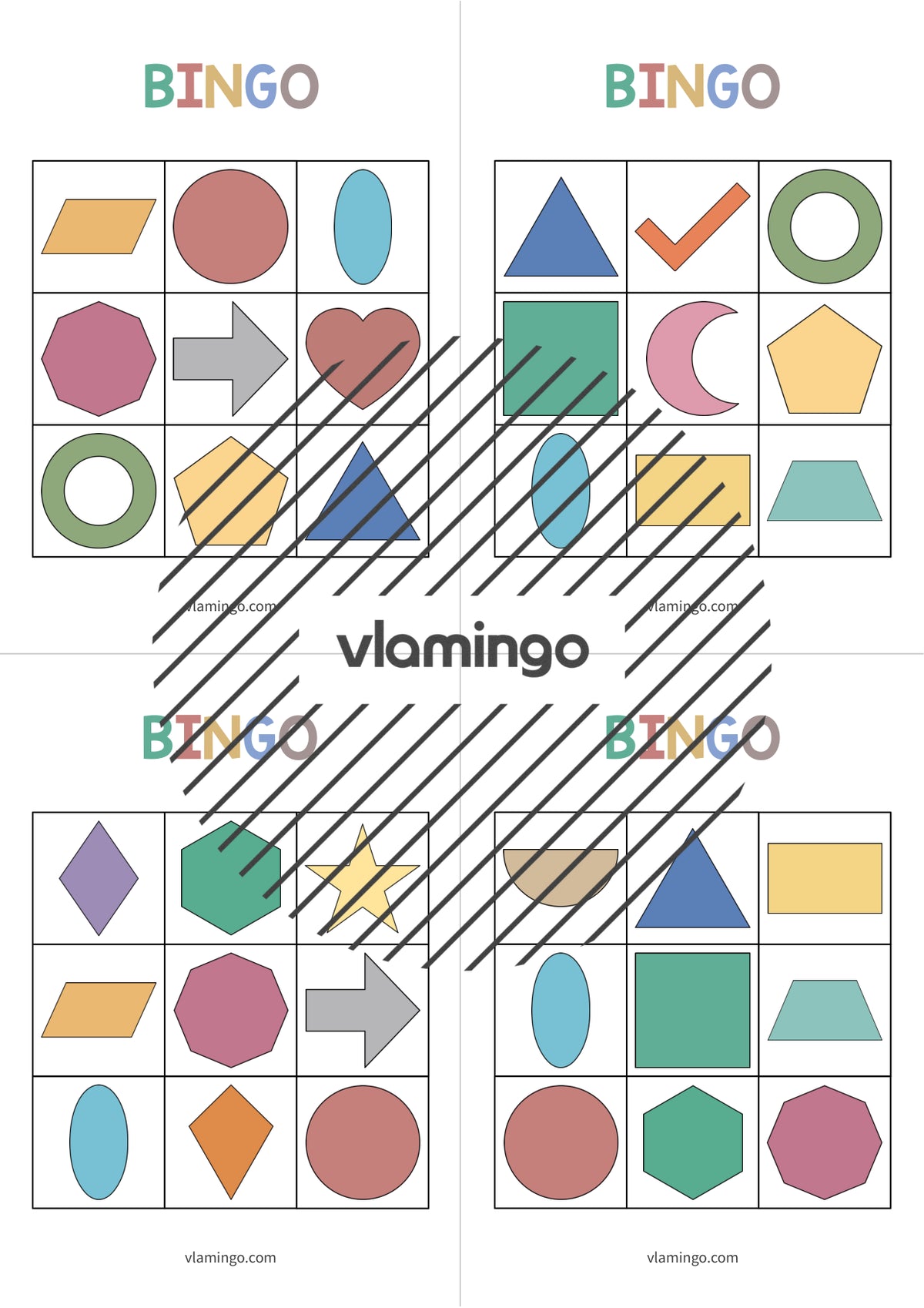 de englisch 2d shapes bingo 007
