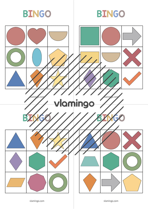 de englisch 2d shapes bingo 009