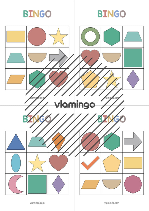 de englisch 2d shapes bingo 010