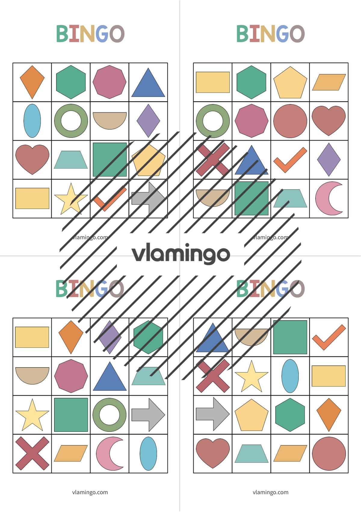 de englisch 2d shapes bingo 017