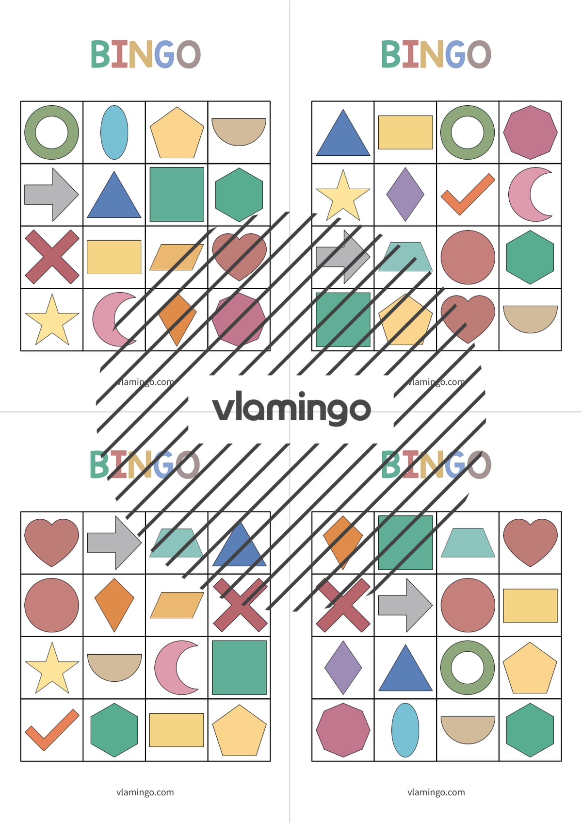de englisch 2d shapes bingo 019