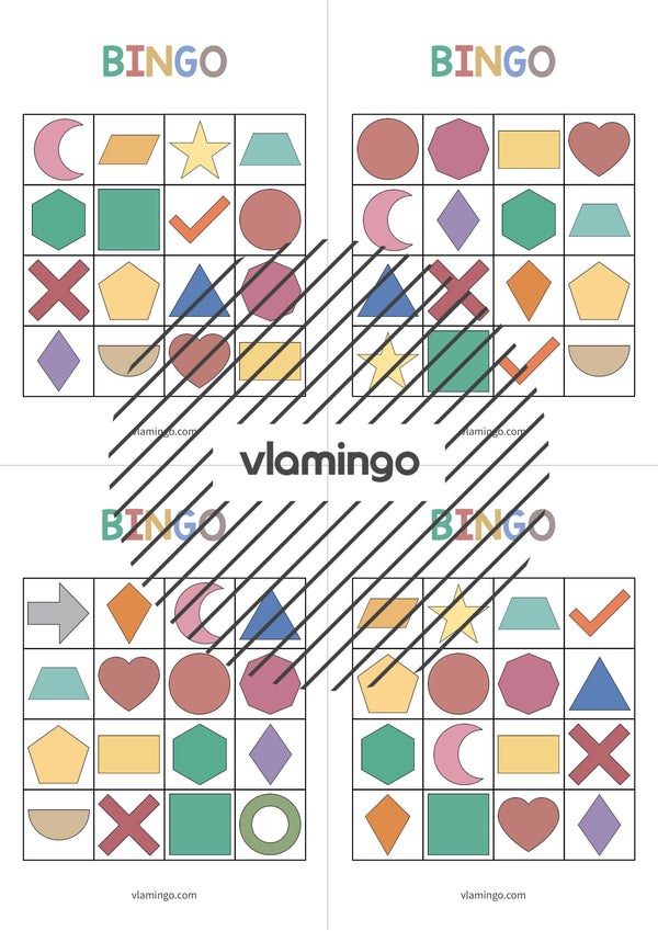 de englisch 2d shapes bingo 021