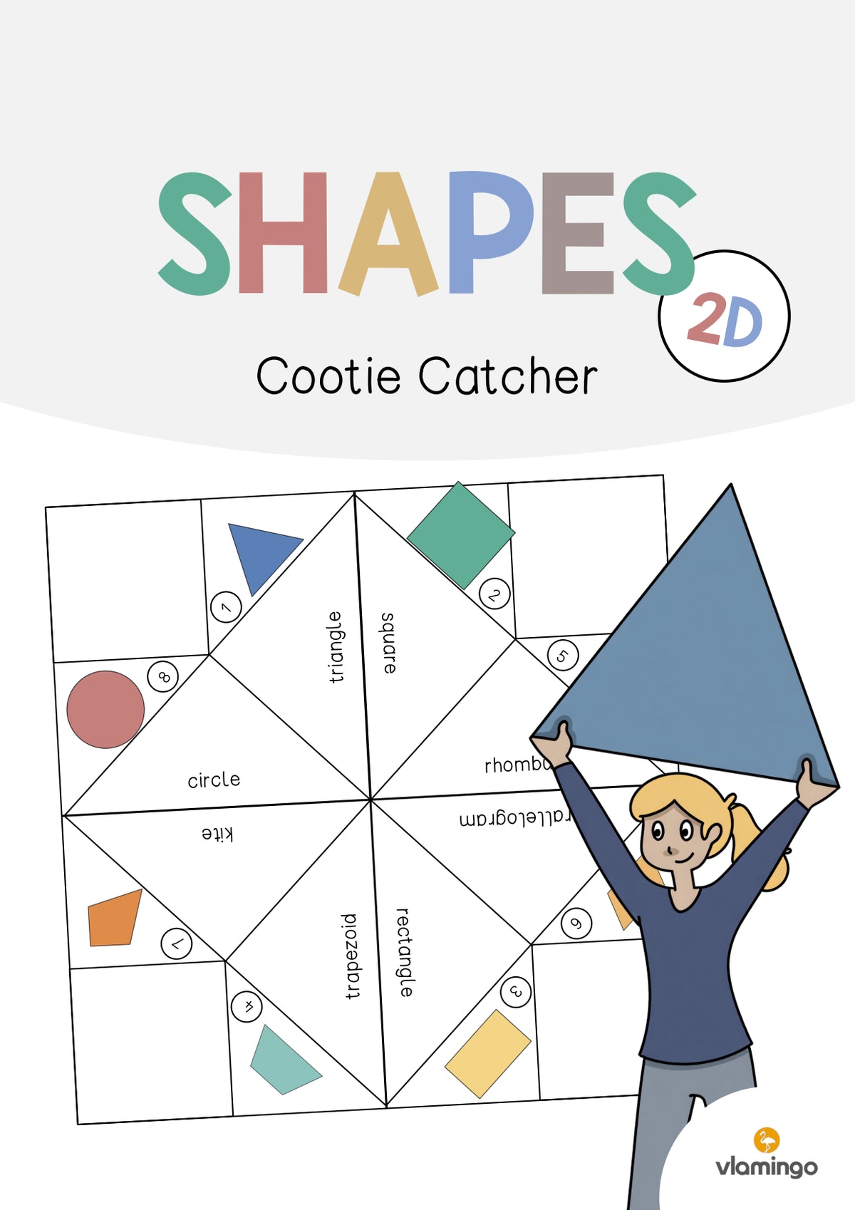 de englisch 2d shapes cootie catcher 001