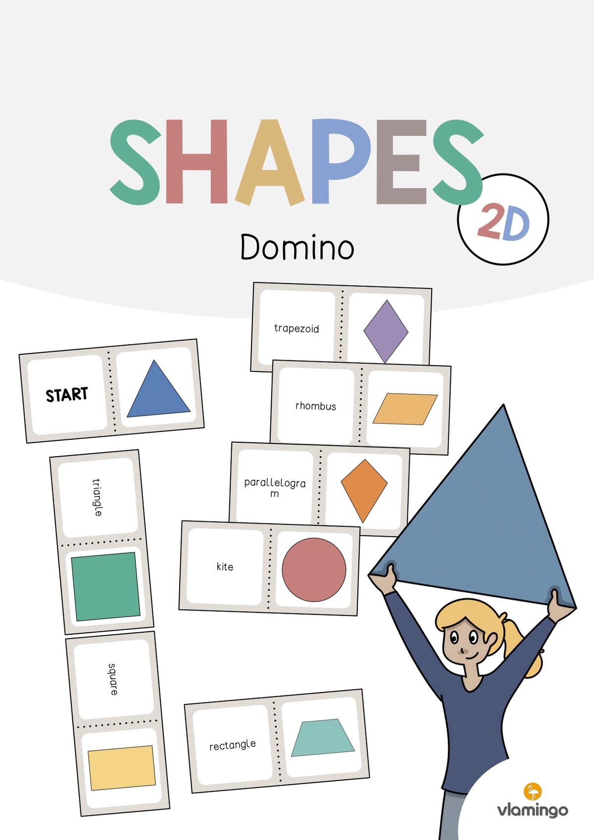 de englisch 2d shapes domino 001