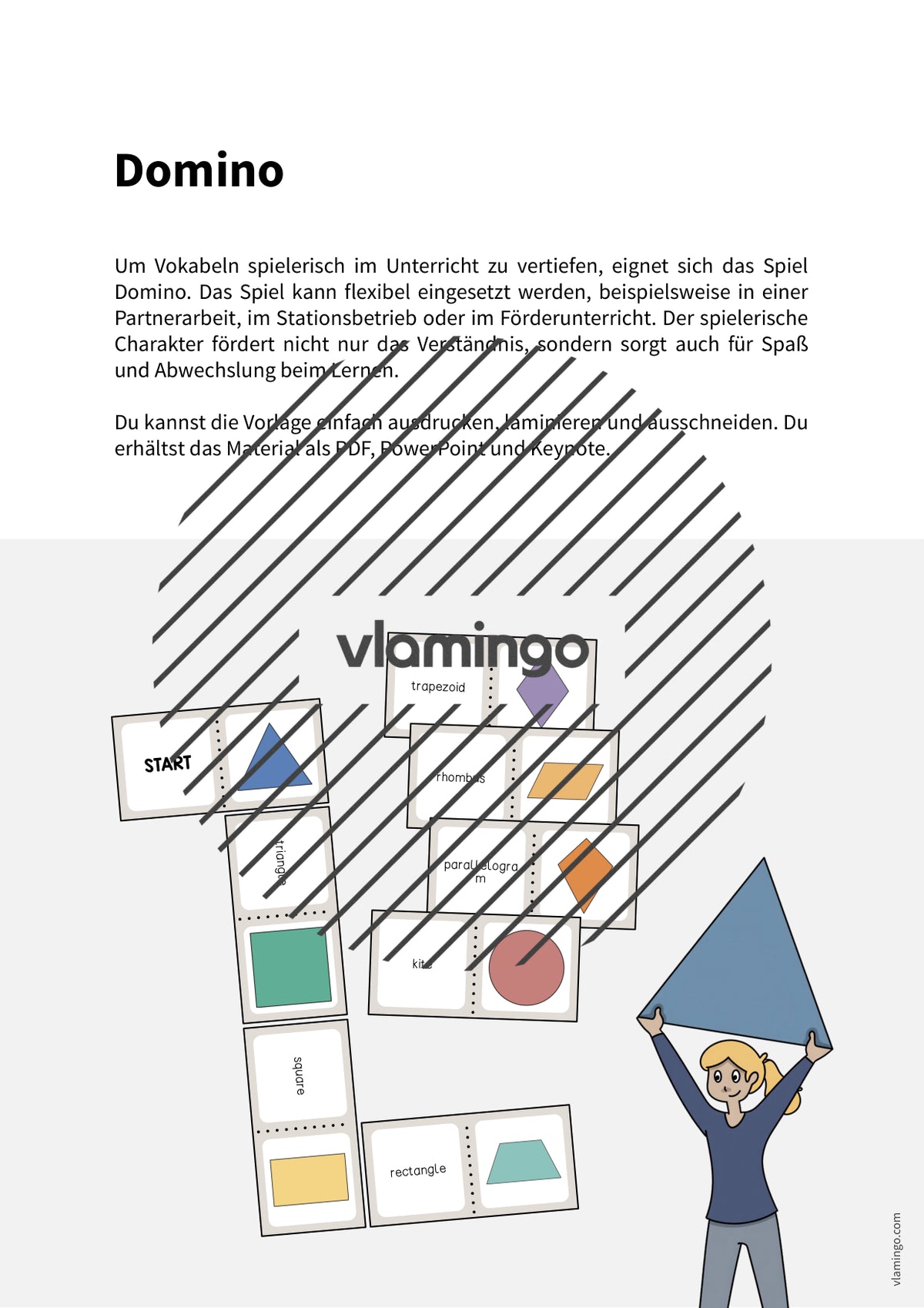 de englisch 2d shapes domino 002