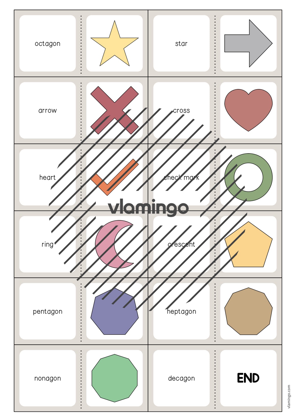 de englisch 2d shapes domino 004
