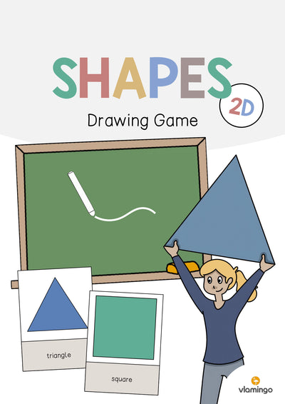 2D Shapes / 2D-Formen: Drawing Game (Englisch)