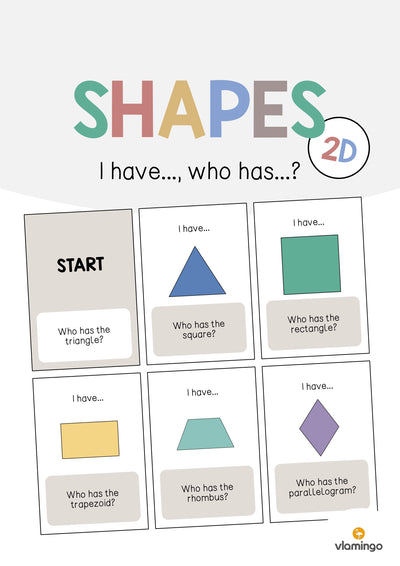 2D Shapes / 2D-Formen: I have..., who has...? (Englisch)