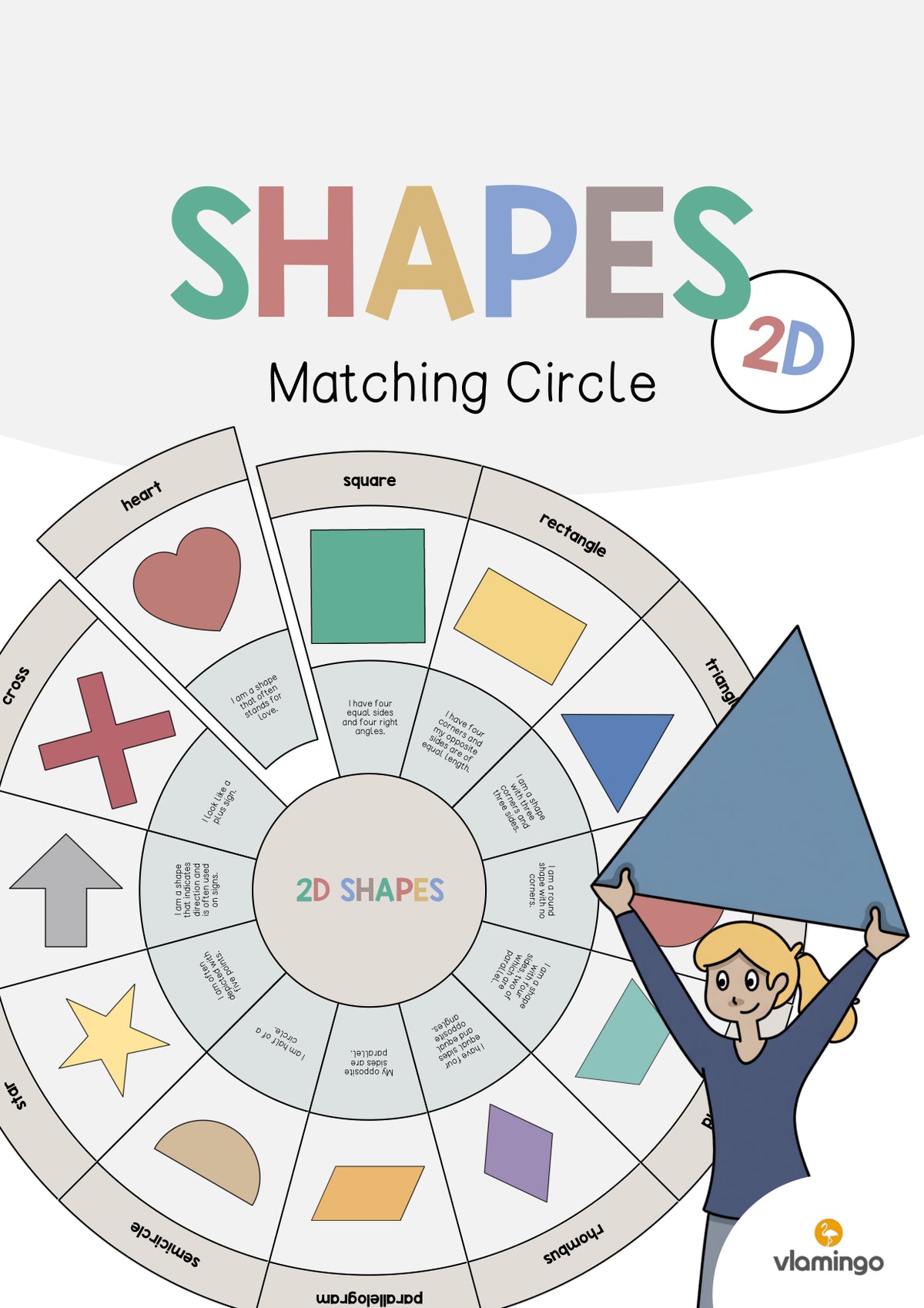 de englisch 2d shapes matching circle 001