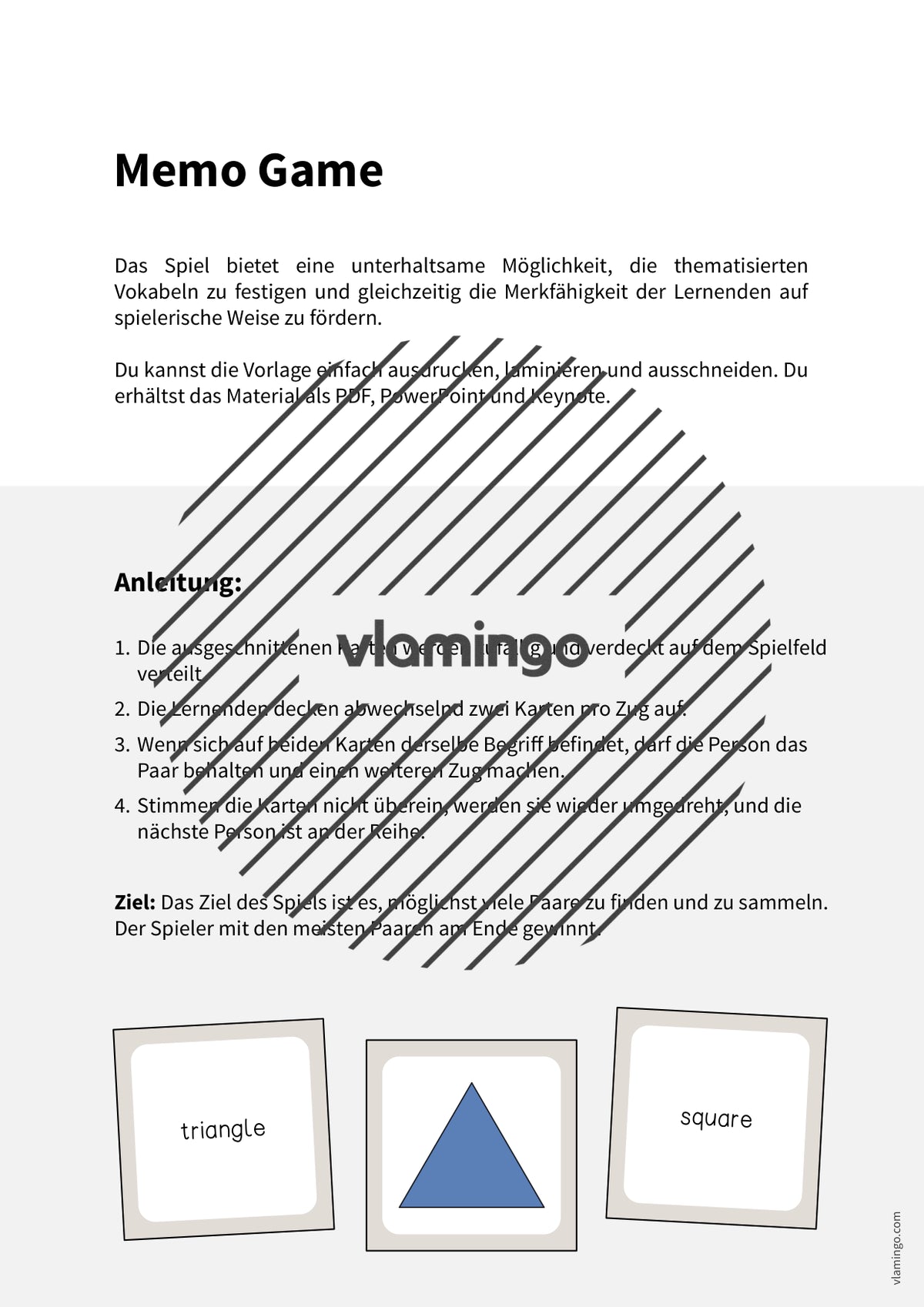 de englisch 2d shapes memo game 002