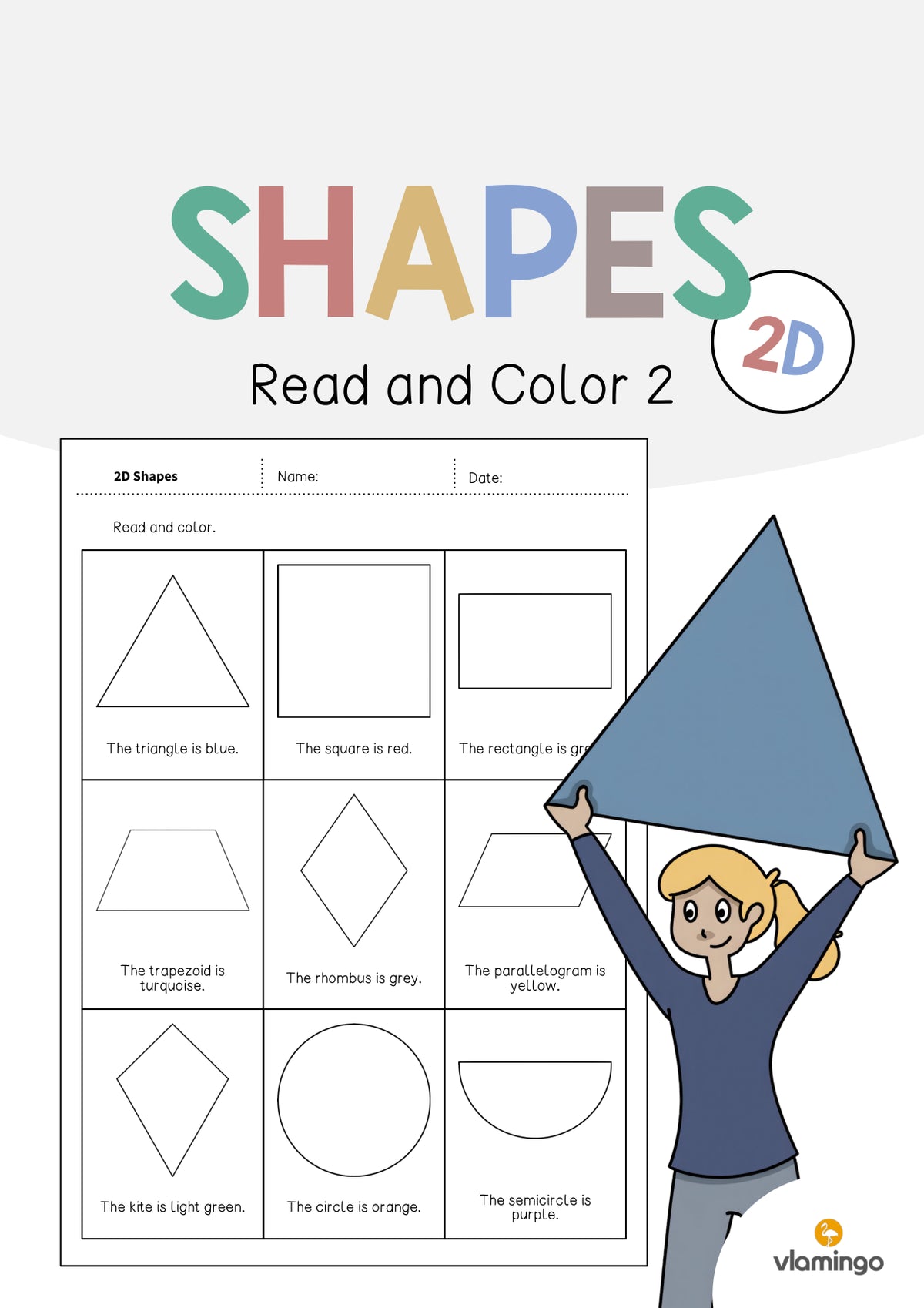 de englisch 2d shapes read and color 2 001